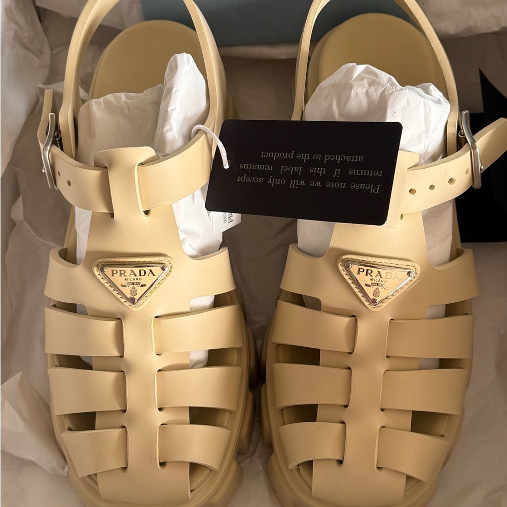Prada Monolith Rubber sandals.Brand new still with tags attached .